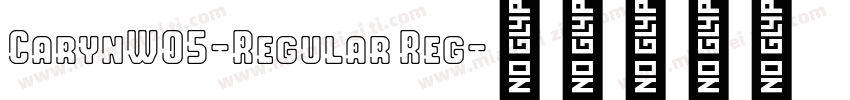 CarynW05-Regular Reg字体转换